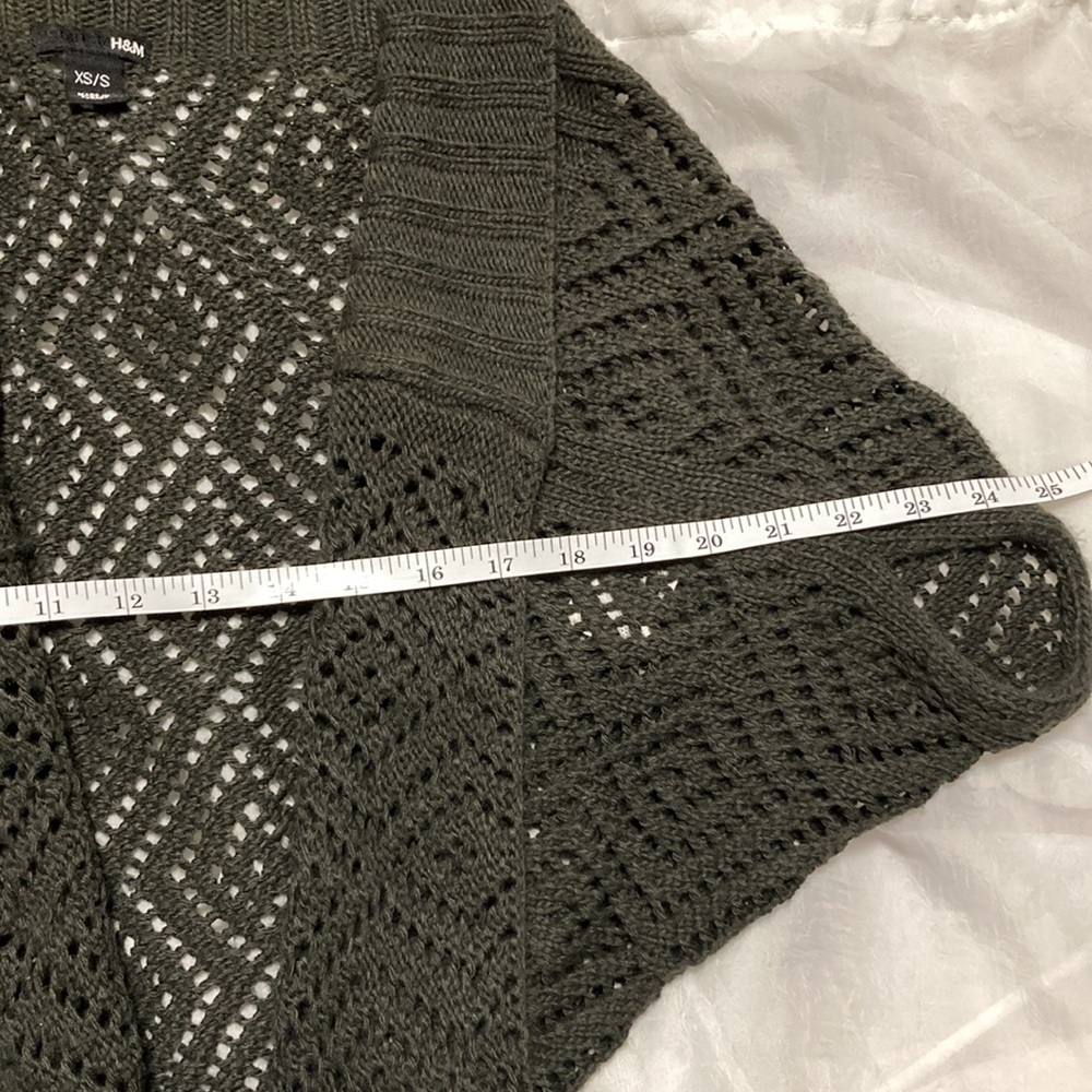 H&M Acrylic Open Knit/Crochet Shrug/Cardigan X-Small/Small - Picture 8 of 13